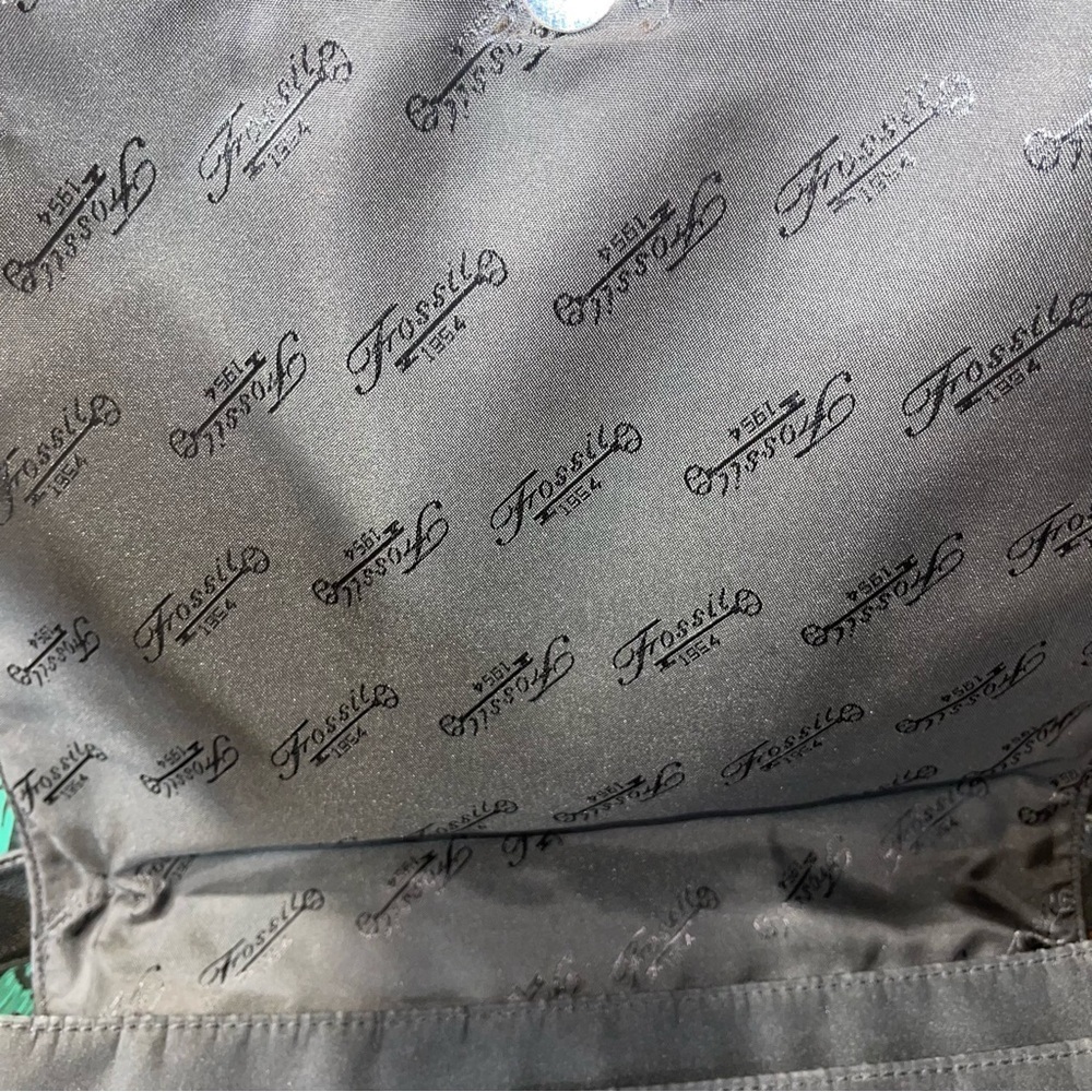Fossil midi Black Leather Messenger Bag - Picture 4 of 6